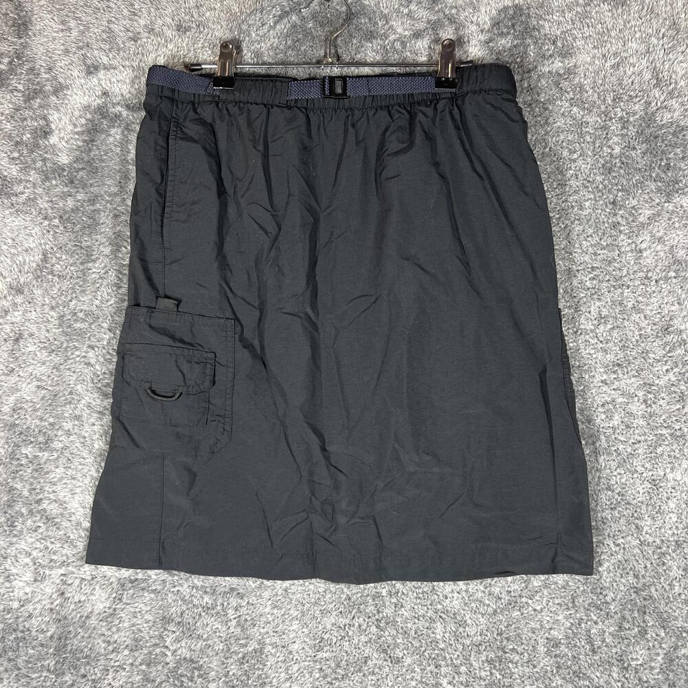 Columbia Skirt Womens Small Black Cargo Pull On Elastic Waist Pockets Travel